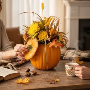 Pumpkin centerpiece! Great holiday or fall addition!
